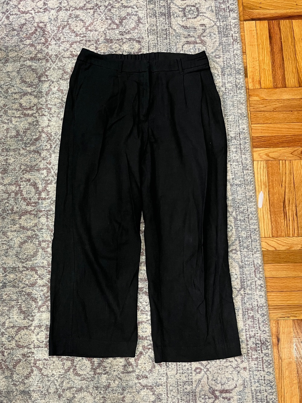 Black linen pants
